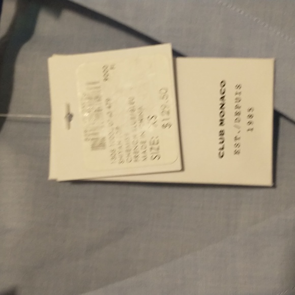 Club Monaco woman's size XS/TP shoulder baring long sleeve cotton top NWT - Picture 4 of 10